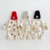 8820 Korean Baby Clothing Set 2024 Spring and Autumn New Boy's Leisure Suit Cartoon Sweater +Pants Two-piece Suit. 1