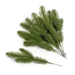 Artificial Pine Branches for Christmas Decoration and Home Embellishment (20pcs)