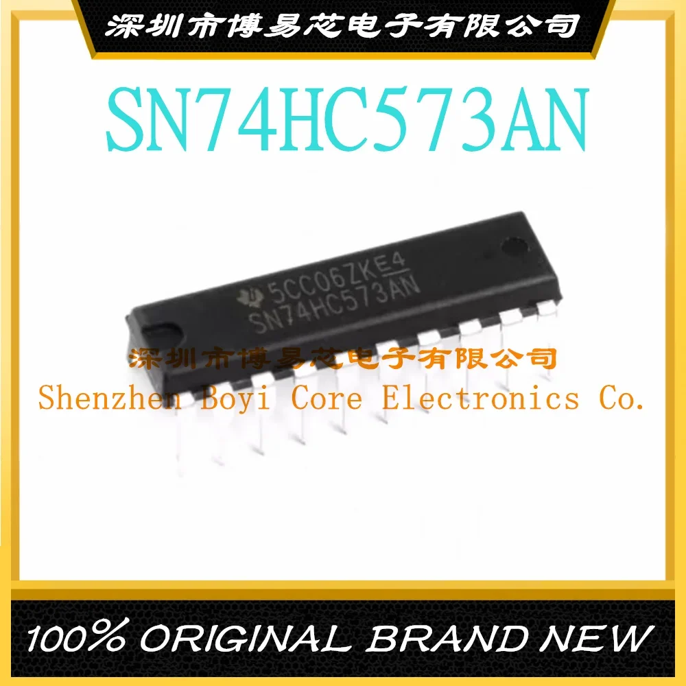 SN74HC573AN DIP-20 original genuine plug-in eight-bit three-state output flip-flop logic chip 10pcs original authentic sn74ahct244dwr soic 20 three state output eight way buffer driver chip