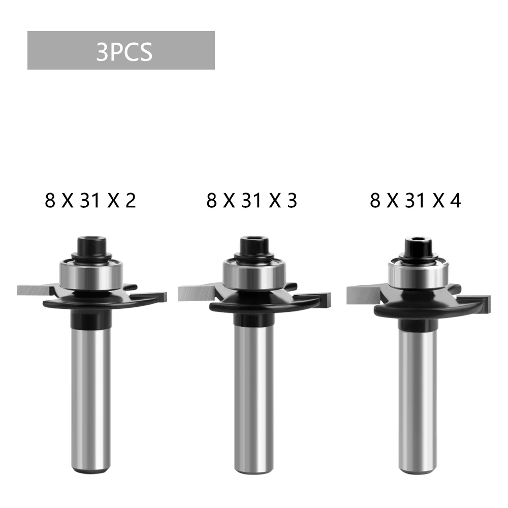 LAVIE-Fraise à Rainurer en T pour Joint de Biscuit, Tige de 8mm, Mèche de  Routeur à Rainurer, 2mm, Recommande le Travail de Calcul de la Fraise