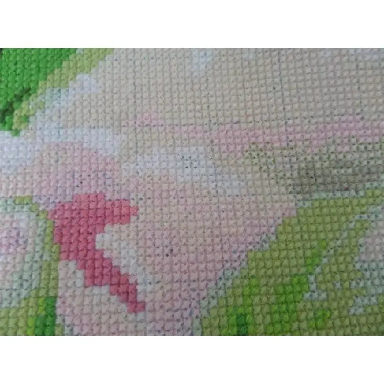 Embroidered 5D handmade cross stitch finished product, rich and noble red peony vertical version, new entrance painting finished