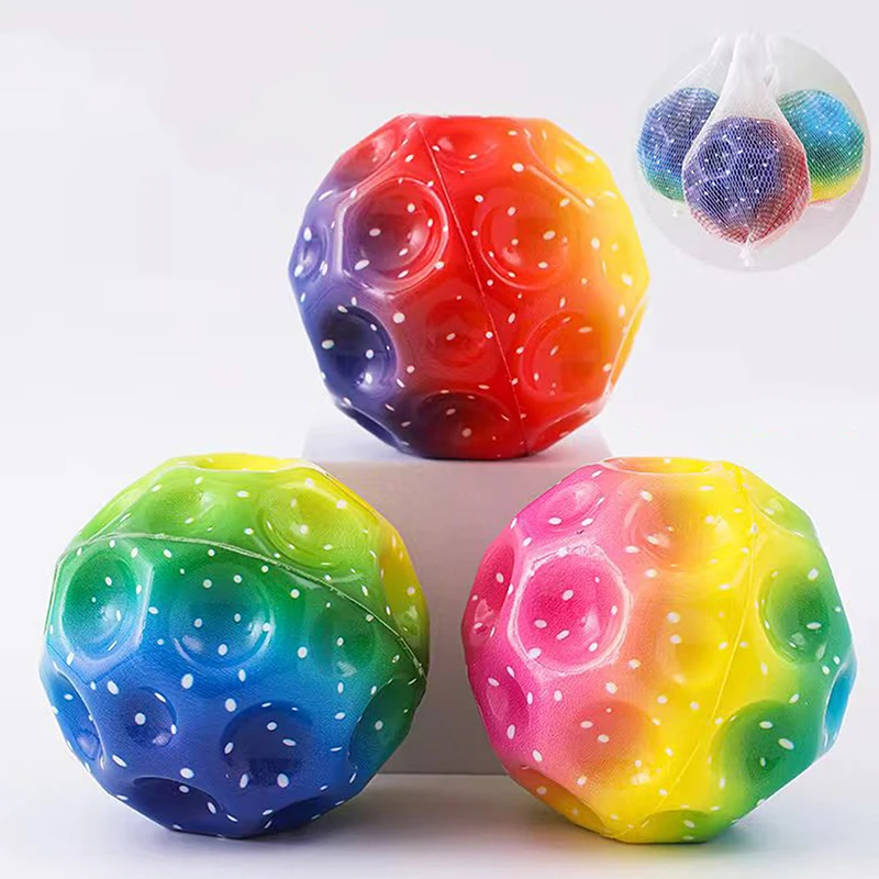 Galaxy Moon Ball Extreme High Bouncing Ball Spaceball Children Toys Pelota Saltarina Para