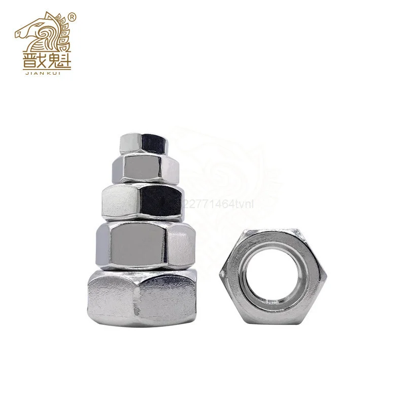 Hexagon Nuts 1/50/100pcs A2 304 Stainless Steel for M1-M24 Screw Bolt