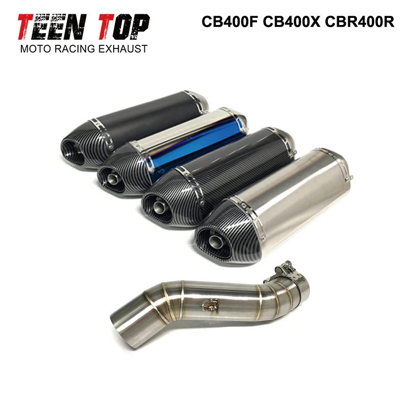 51MM Motorcycle Exhaust Muffler With DB Killer For Honda CB400F CB400X Muffler 2018~2020 CBR400R Exhaust 2016~2020 Motobike Tube