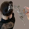 Rhinestone Elf Metal Hair Claw for Women Crab Clip Hairpin Crystal Pearl Hair Accessories Shiny Barrette Headband Jewelry Gifts 6