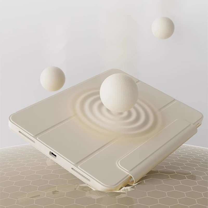 Caixa Protetora de Fundo Transparente do Tablet é Adequada para o Ipad Pro 12.9 2023 6ª e 4ª Geração Pro 11 Polegadas.o Case é Adequado para o Air 2023 Ipad 10.2 Mini 2023 Caixa Protetora Magnética 2-em1. a - Imagem 3