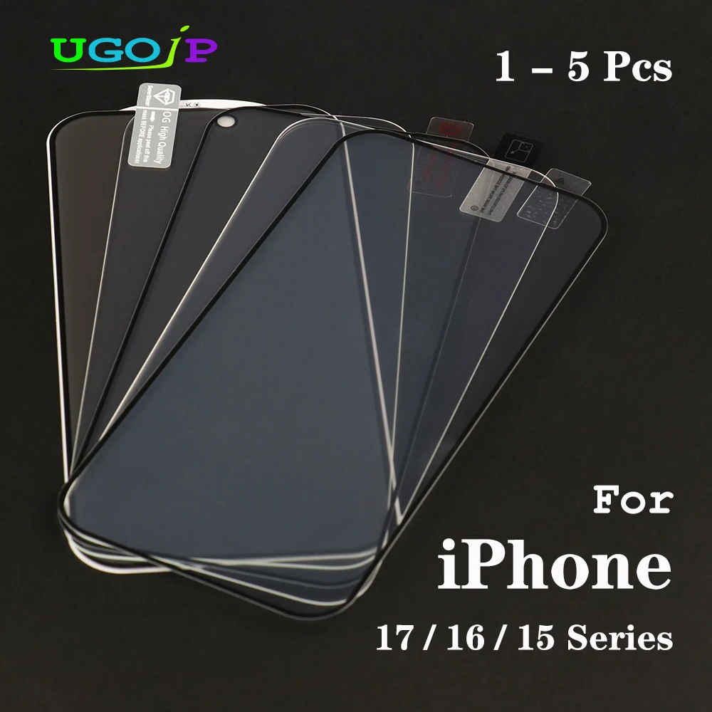 Premium Privacy Full Screen Protector - Tempered HD Clear Glass Film, Pack of 1-5 Pieces