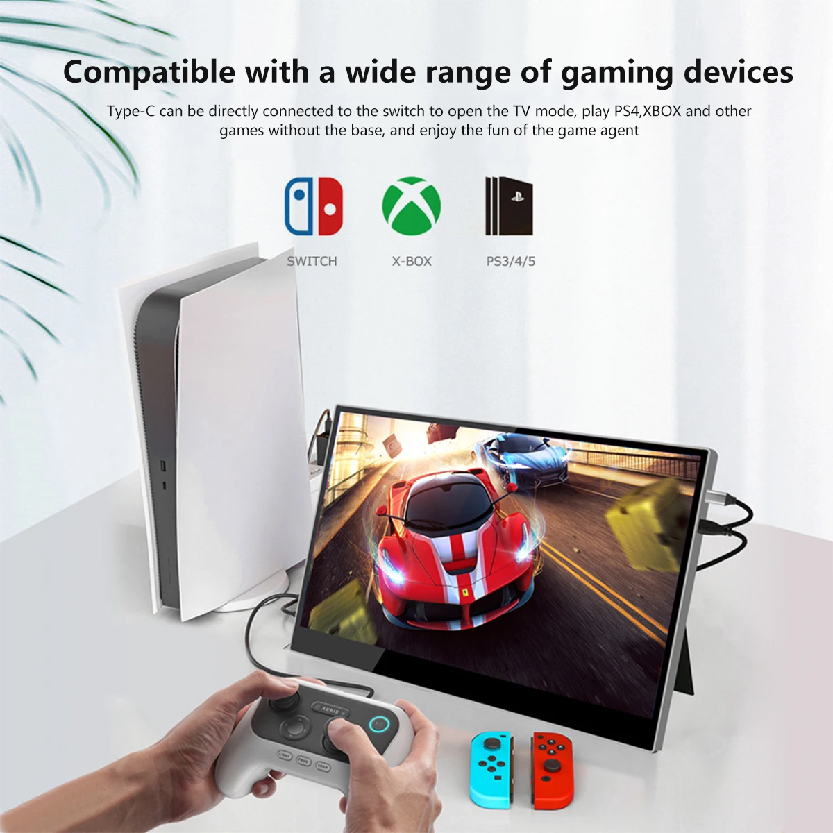 Bimawen Ǯ ̳̼ ޴ , Ʈ  Xbox PS4/5 ġ ÷̿, IPS 60Hz  ȭ 100% sRGB, 10.5 ġ, 1080P