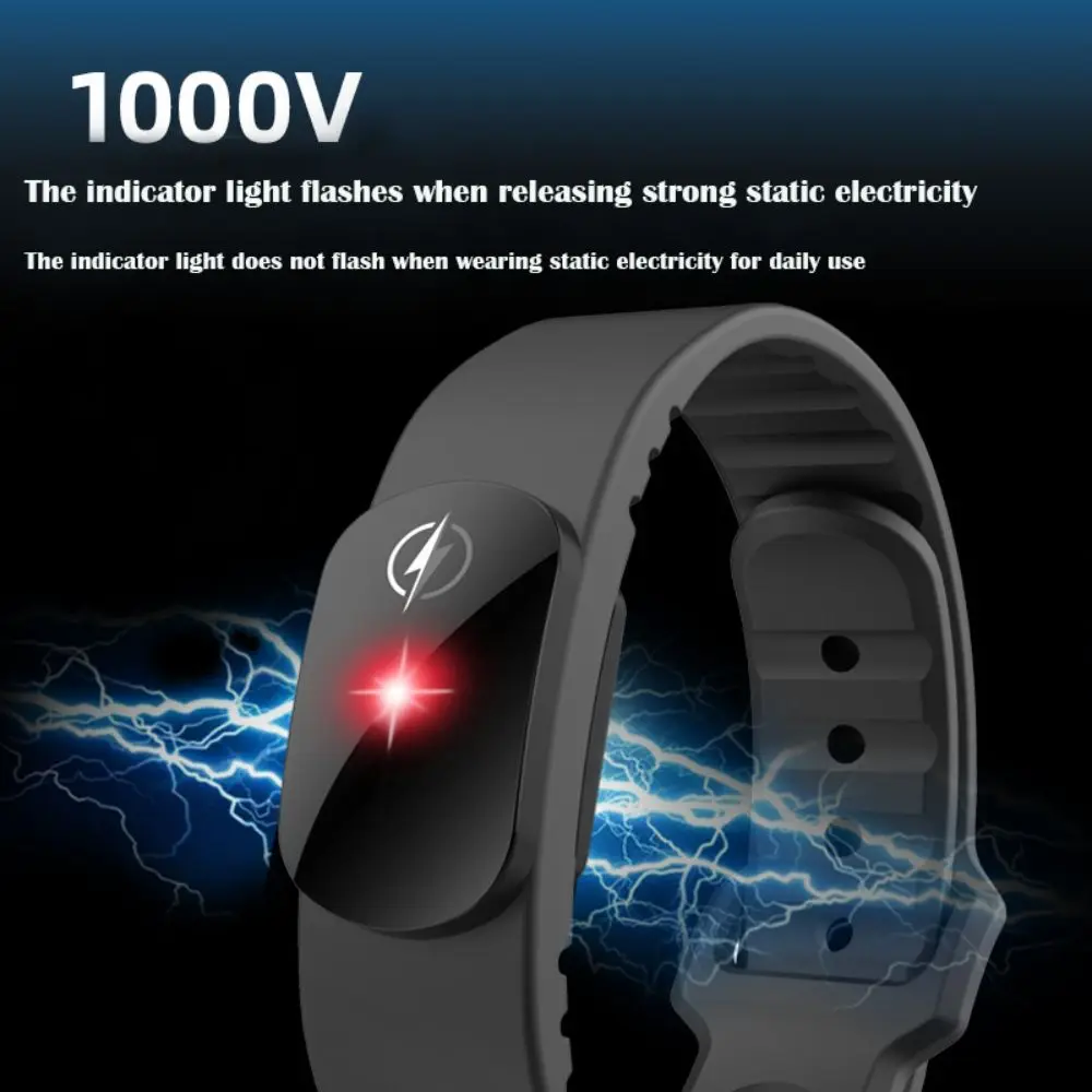 M12-SE 정전기 방지 팔찌 무선 실리콘 인체 정전기 제거기 방수 조절 가능 정전기 제거기