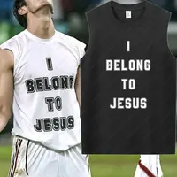J'appartiens à jésus hommes gilet coton T-Shirt été mode décontracté sans manches gilet culturel T-Shirt hommes vêtements hauts 5