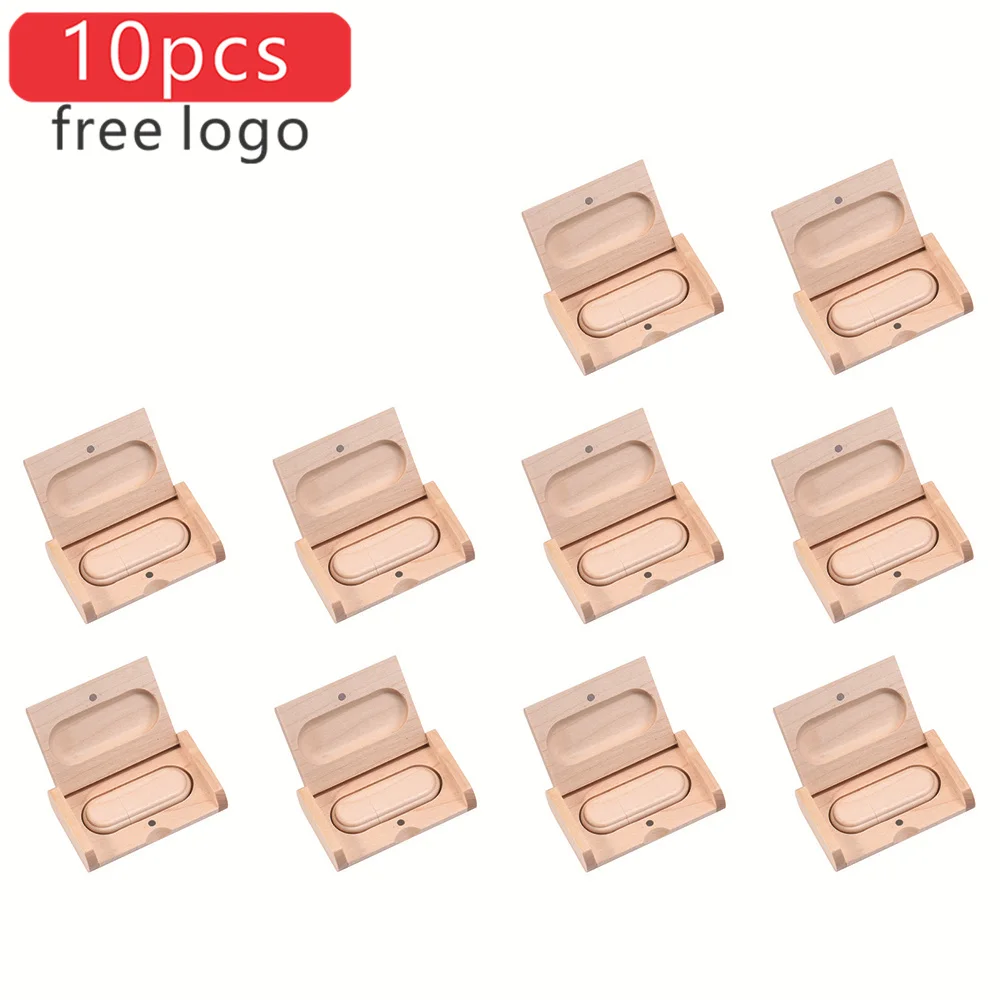 USB flash drive flash drive 10pcs/lot USB Flash Drive 2.0 Wooden Pendrive 4GB 8GB 16GB Pen drive 32GB 64GB 128GB Memory Stick Gift