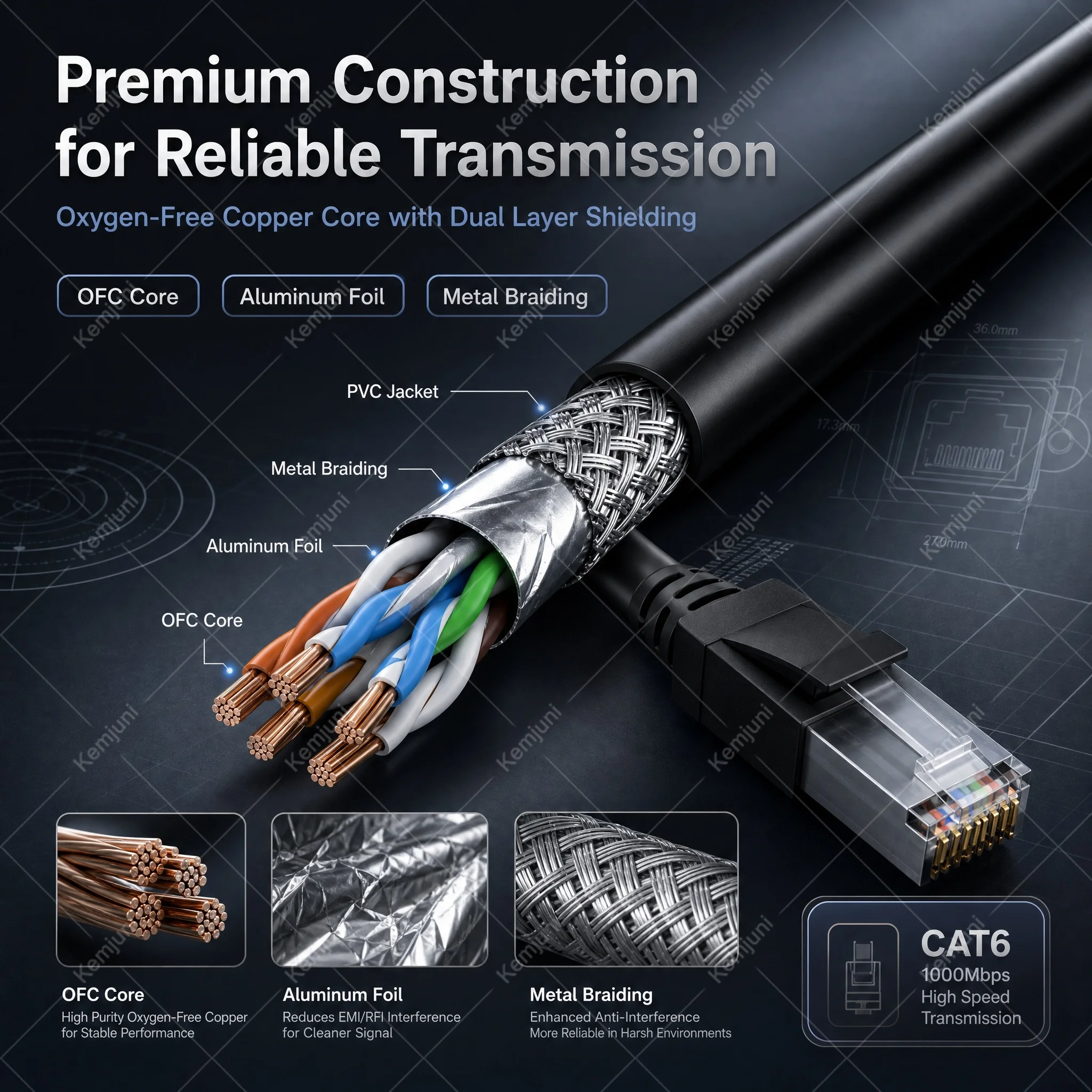 위 아래 직각 90도 °   나사 고정식 Cat6 이더넷 케이블 LAN 연장 케이블 3M 5M 10M 1000MBPS RJ45 연장 케이블
