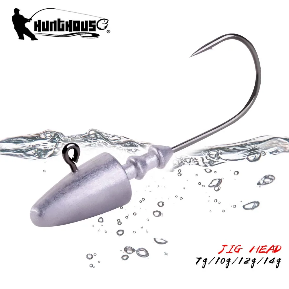Hunthouse Metal Jig Head Jigs For Fishing Hooks Spinning Jigging