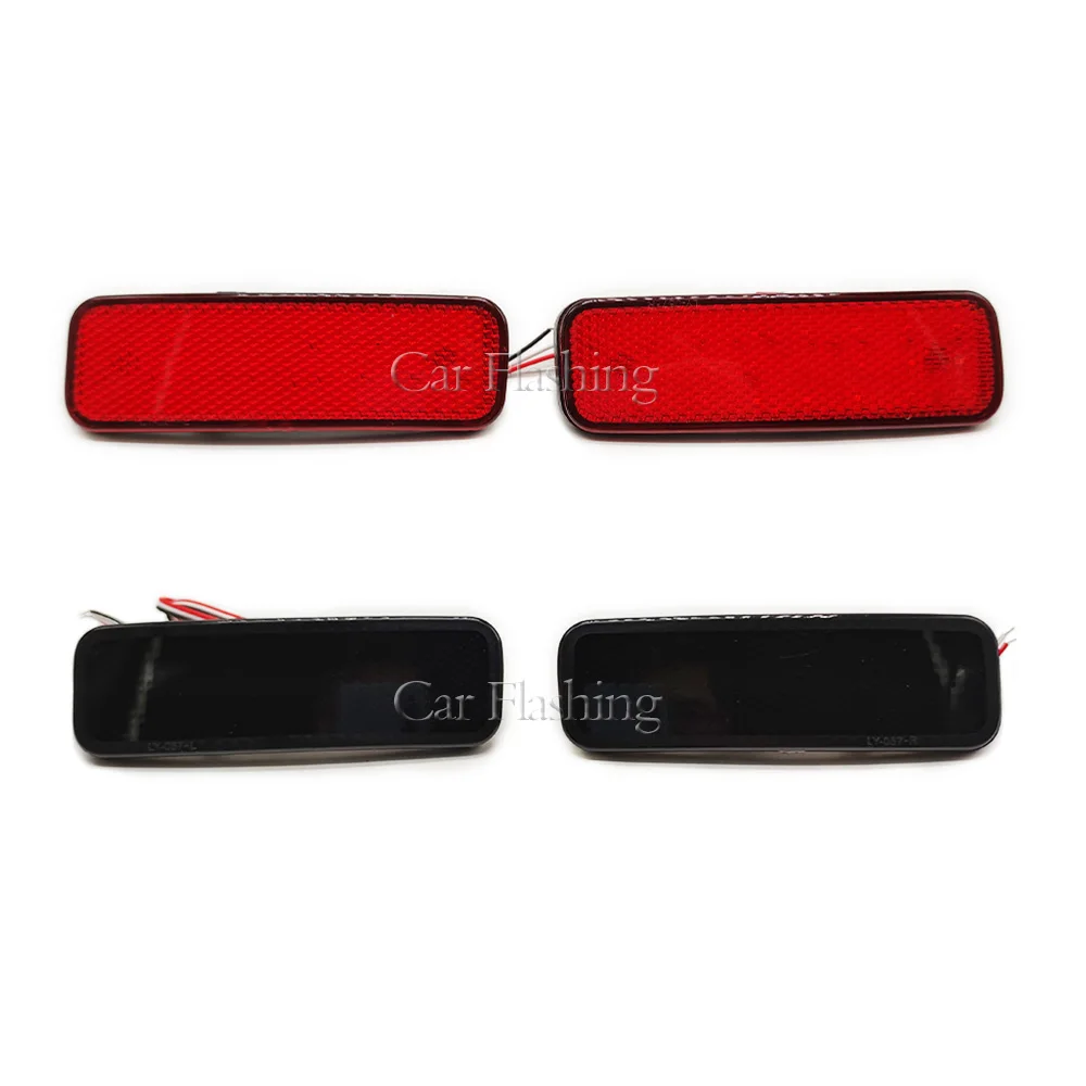 RZG 2x Black Lens LED Rear Bumper Reflector Light Brake Light for 2012-2025 Transit Tourneo Connect Courier Transit Custom RZG 2x Black Lens LED Rear Bumper Reflector Light Brake Light for 2012-2025 Transit Tourneo Connect Courier Transit Custom