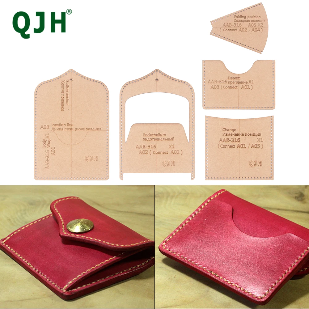 Leather Triangle Coin Wallet PDF Pattern - Crealandia