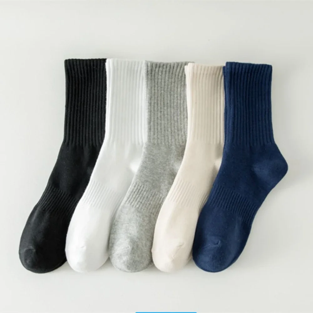 child-spring-and-autumn-pure-cotton-socks-sports-women's-socks-middle-summer-heated-socks