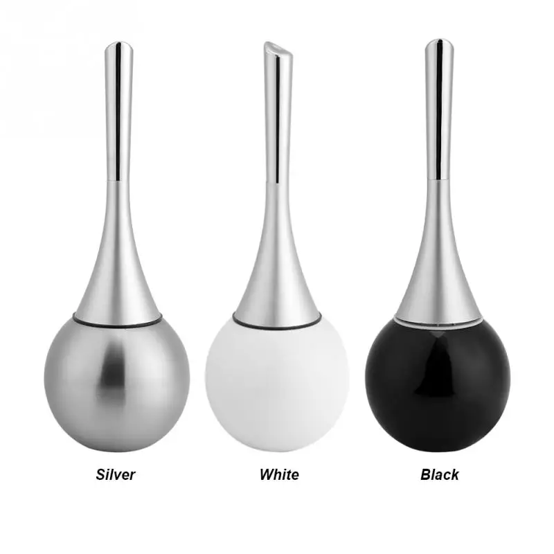 Toilet Brush Creative Bathroom Toilet Scrub Cleaning Brush Holder Set with Stainless Steel Base Universal WC Accessory