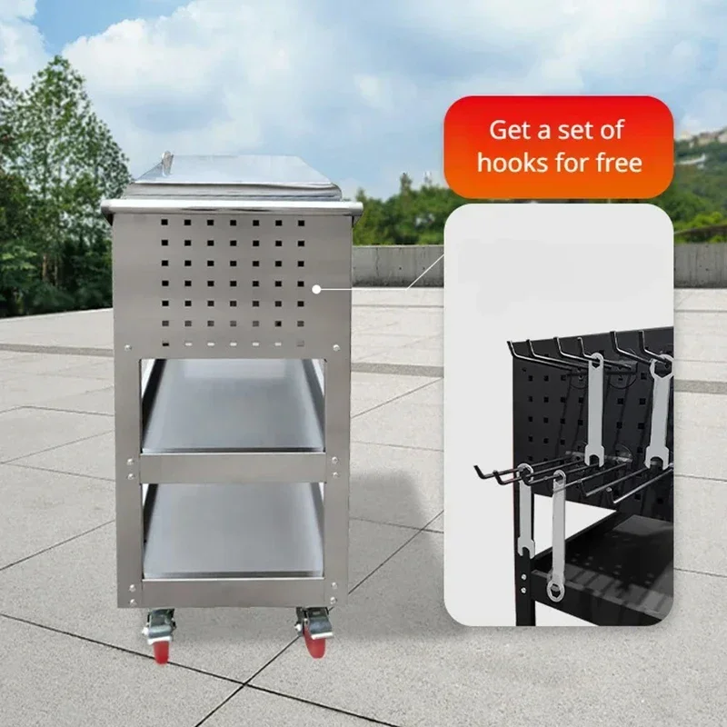 Tools Cabinet Heavy Trolley Screwdriver Wrench Storage Rack Tool Cabinets Garage Workshop Drawer Tool Boxes Cart Organizer