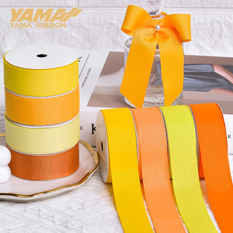 YAMA-Grosgrain-Ribbon-for-DIY-Dress-Accessory-Yellow-Series-50mm-57mm ...