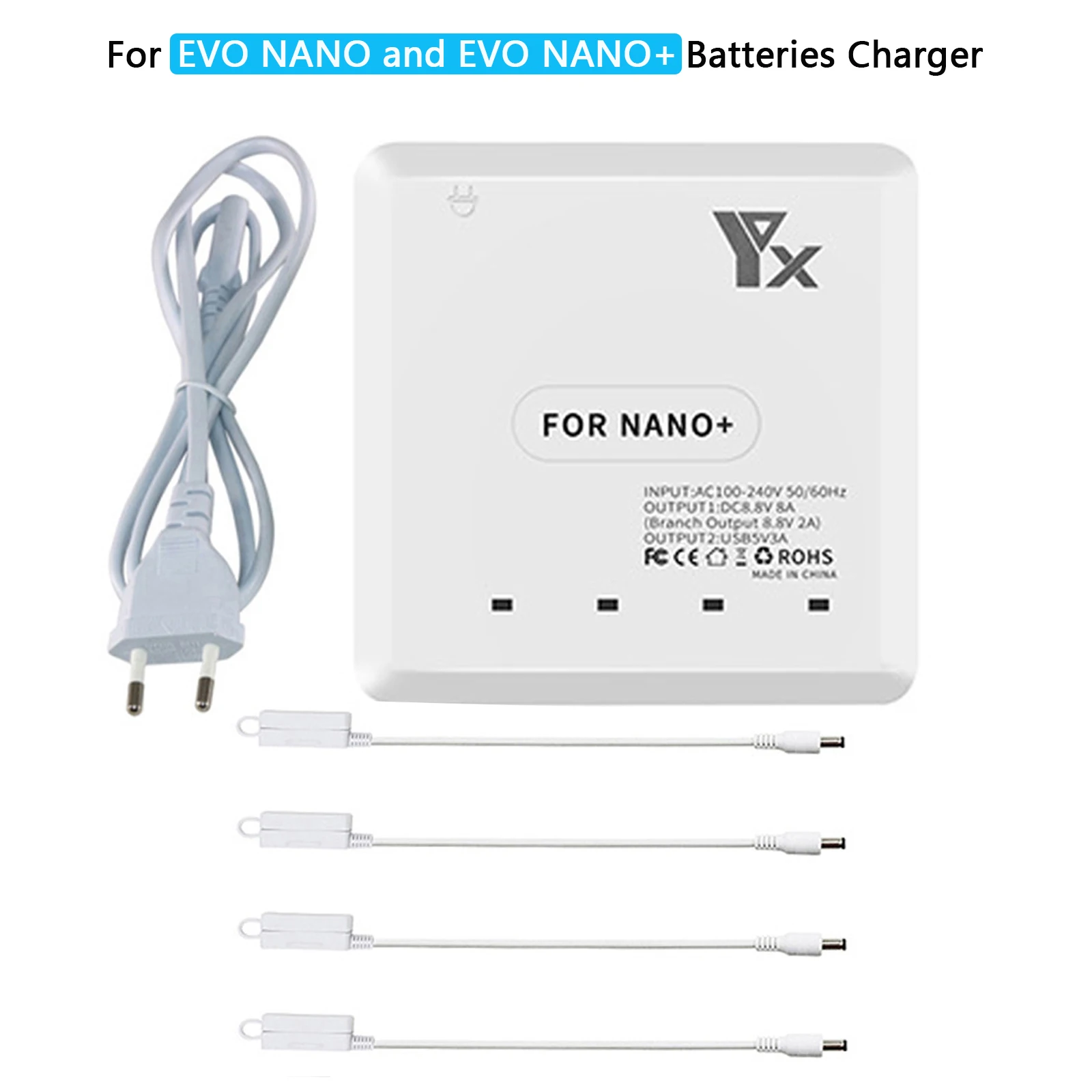 6 In 1 Multi Caricatore Per Autel Evo Nano + Drone Hub Di Controllo Della Ricarica Della Batteria Con 2 Porte Usb Accessori Dron