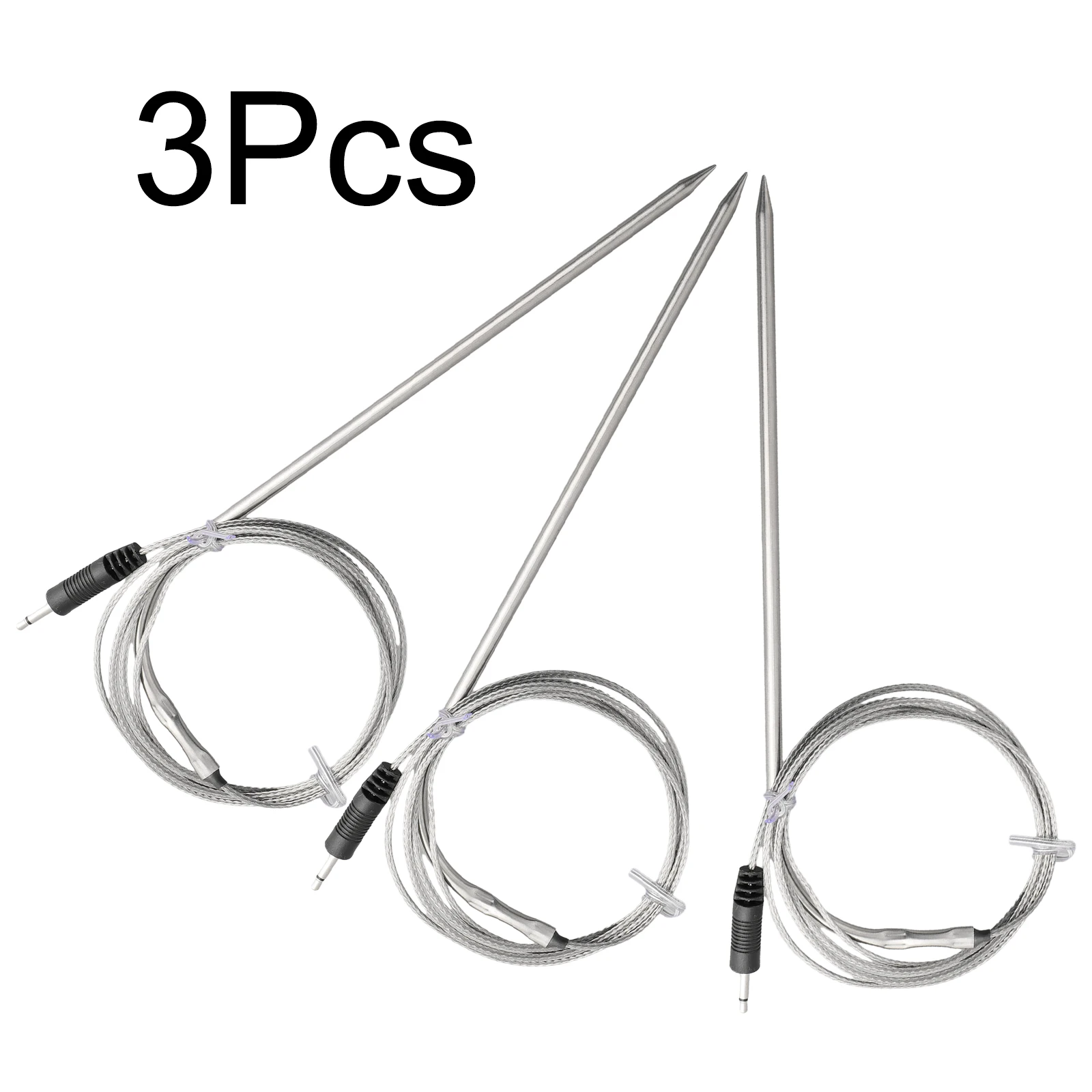 Probes Sensor Replacement Spare for BBQ Thermometer DC3.5 Connector BBQ Tools Accessories 3pcs/set