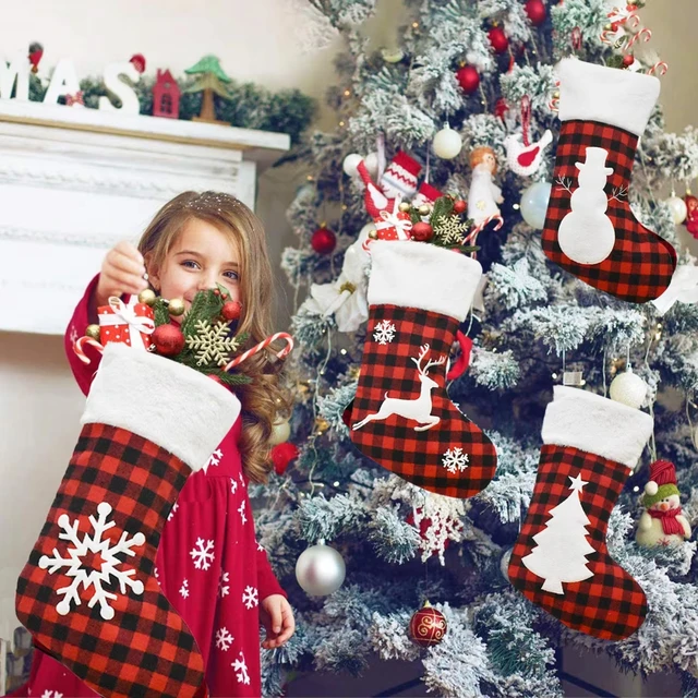 New Year Christmas Stocking Sack Xmas Gift Candy Noel Christmas Decorations for Navidad Sock Christmas Tree Decor - Image 5