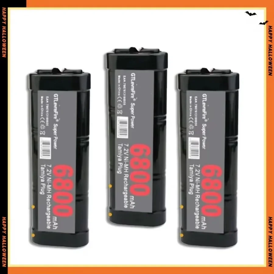 7.2V battery 6800mAh NiMH battery pack RCcar truck Bugibot tank ni mhBattery with Tamiya Connectors power supply