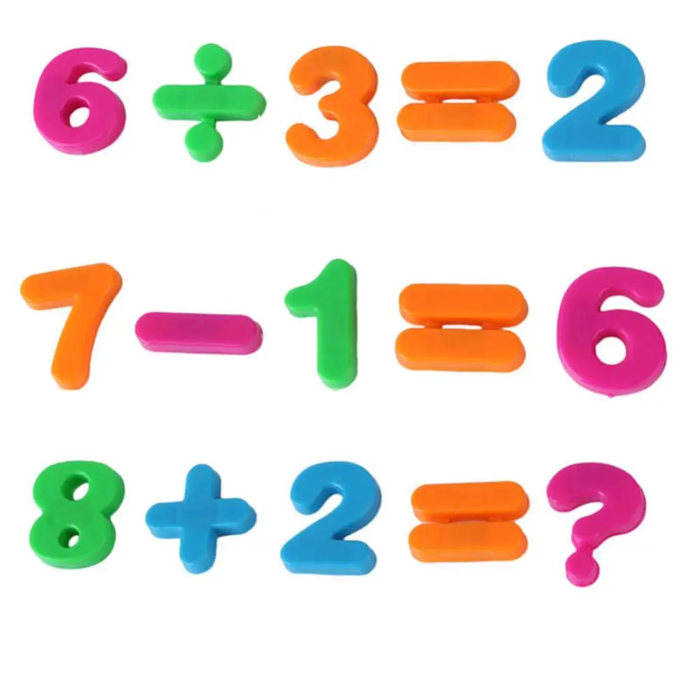 

26Pcs Mathematics Teaching Lower/Upper Case Alphabet Letters Number Fridge Magnet Kid Learning Toy
