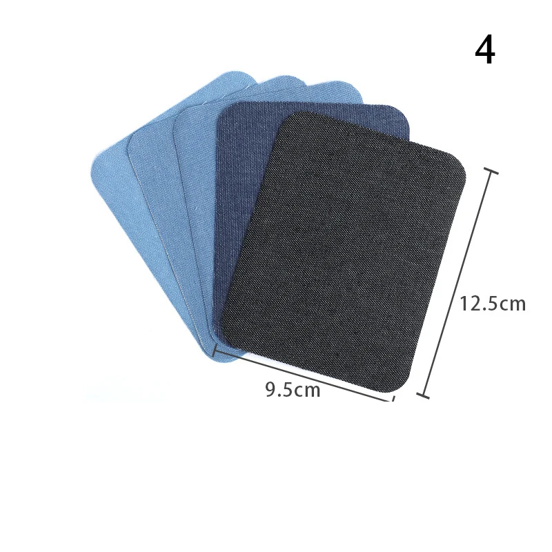 12-delige denim patches, goed werk, reparatie of decoratie van kleding, strijkpatches