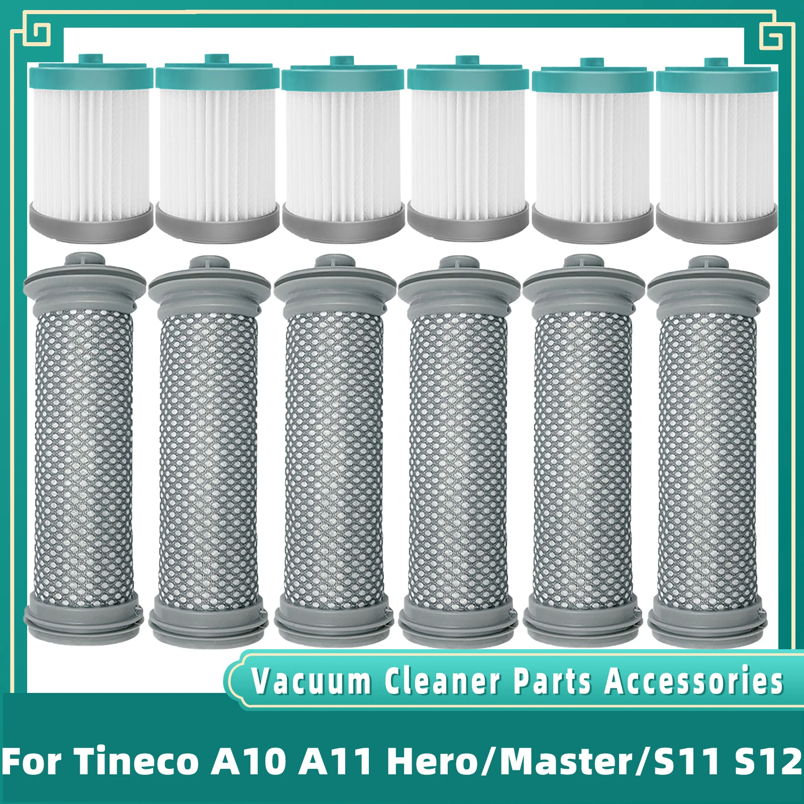 For Tineco A10 A11 Hero A10 A11 Master PURE ONE S11 S12 PWRHERO11 Cordless Vacuum Roller Brush Pre Hepa Filter For Cleaner Spare roller brush for proscenic p10 p11 cordless vacuum cleaner