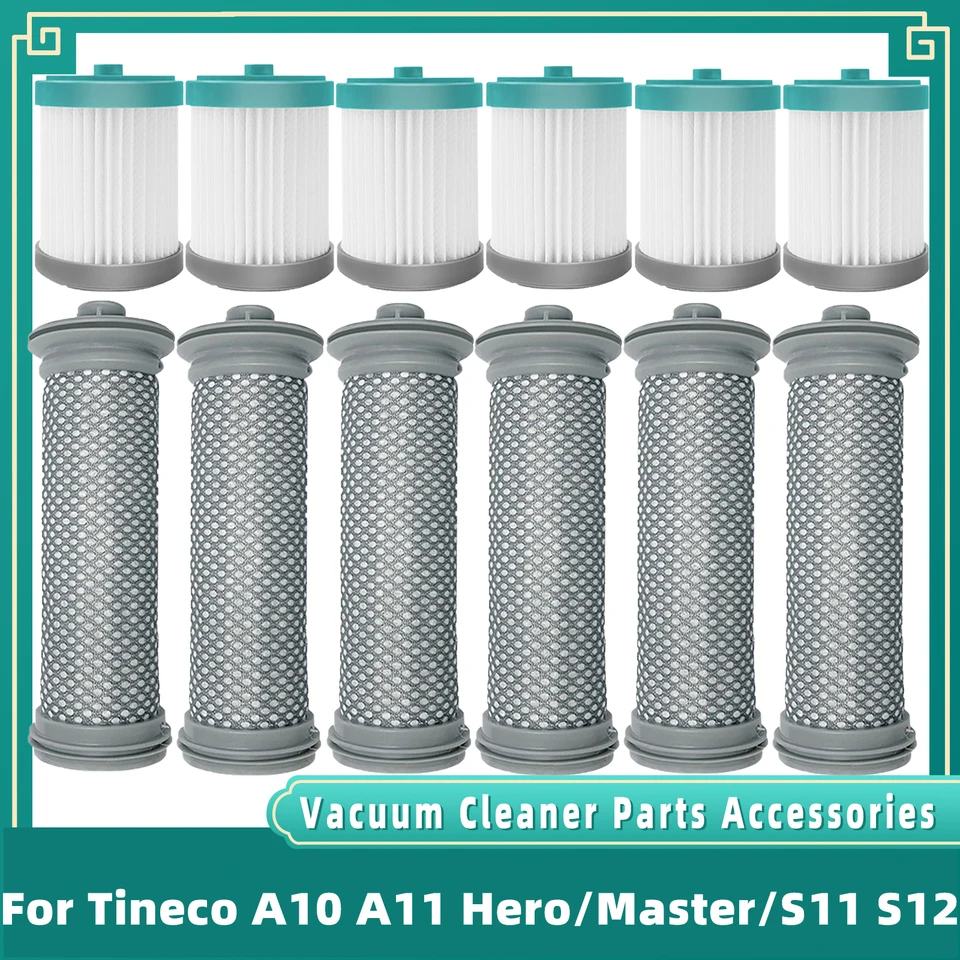 4 Pièces Filtre de Rechange Ensemble d'accessoires pour Aspirateur  Compatible avec Tineco A10 A11 Hero