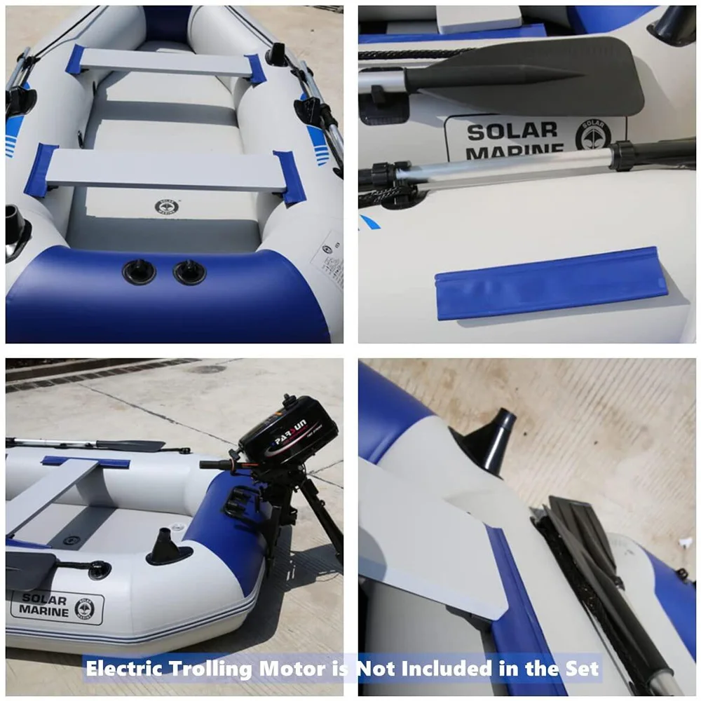 Inflatable Boat PVC Assault Boats Air Mat Floor Floor PVC Anti-collision Sea Fishing Speed Raft Kayak Rowing Accessories