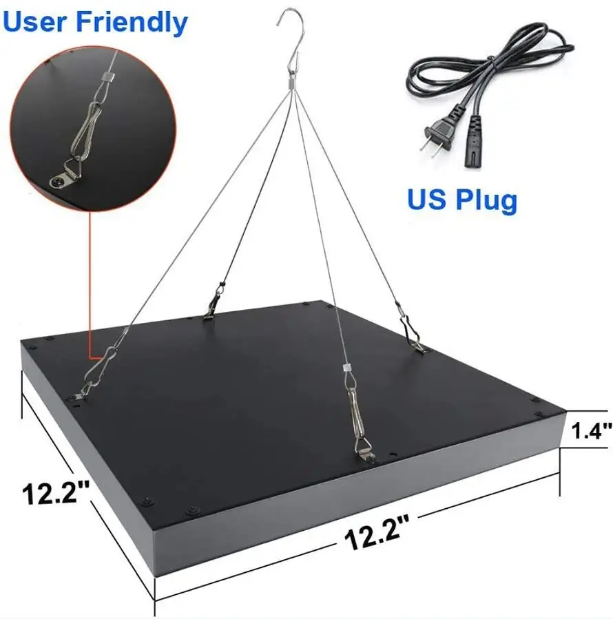 45W Full Blue Tanning Growth Light Infrared 460nm Beach Light 225LED Grow Box Grow Tent Complete Kit