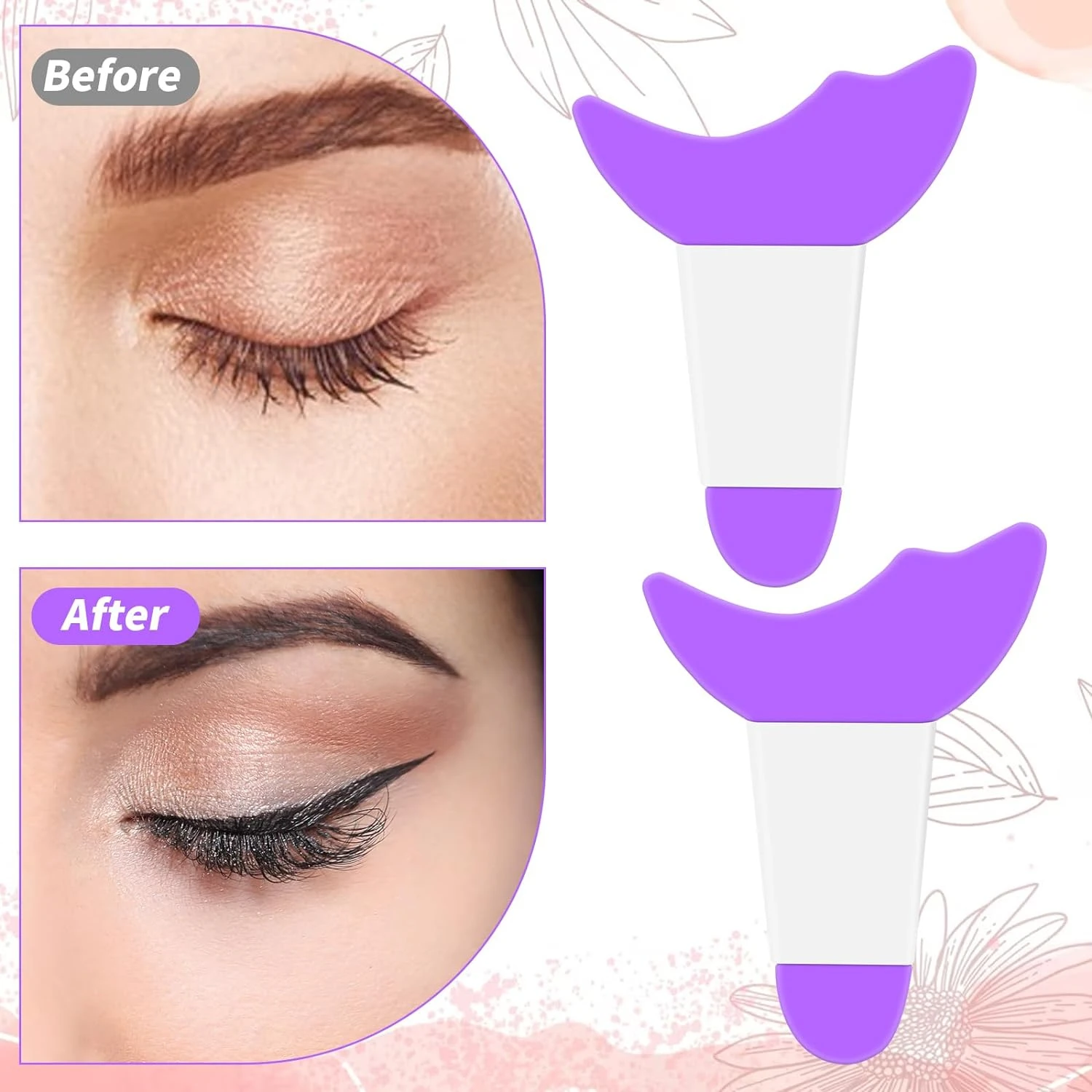 Silicone Triple-Use Beauty Tool for Flawless Makeup Application & Defined Eyes/Lips. Must-Have Cosmetic Collection Addition. 4