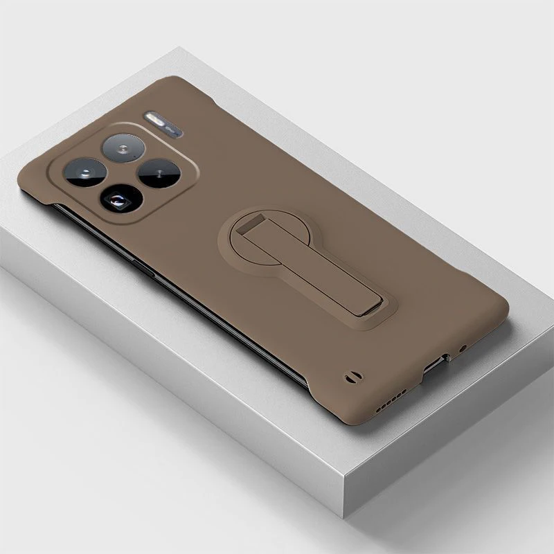 Luxury Frameless Hard PC Phone Case with Stand Back Cover