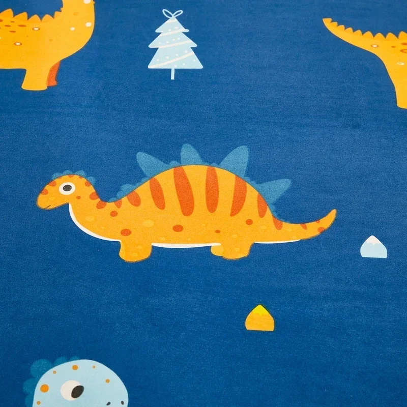 JBTP New 1Pc Waterproof Fitted Sheet with Elastic Cartoon Style Cute Dinosaur Print Bed Sheet for Kid Queen King Size Couvre Lit 5