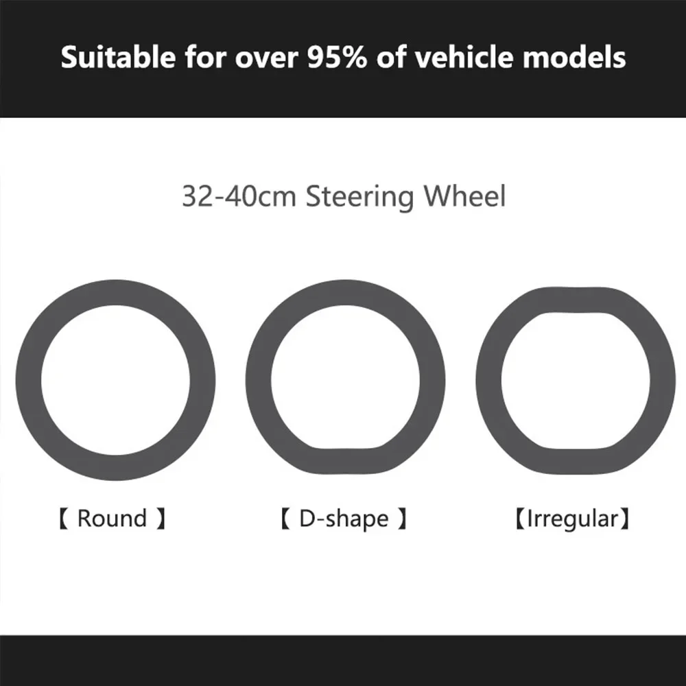 Car Steering Wheel Cover Silicone Universal Elastic Glove Cover For Car DIY Accessories