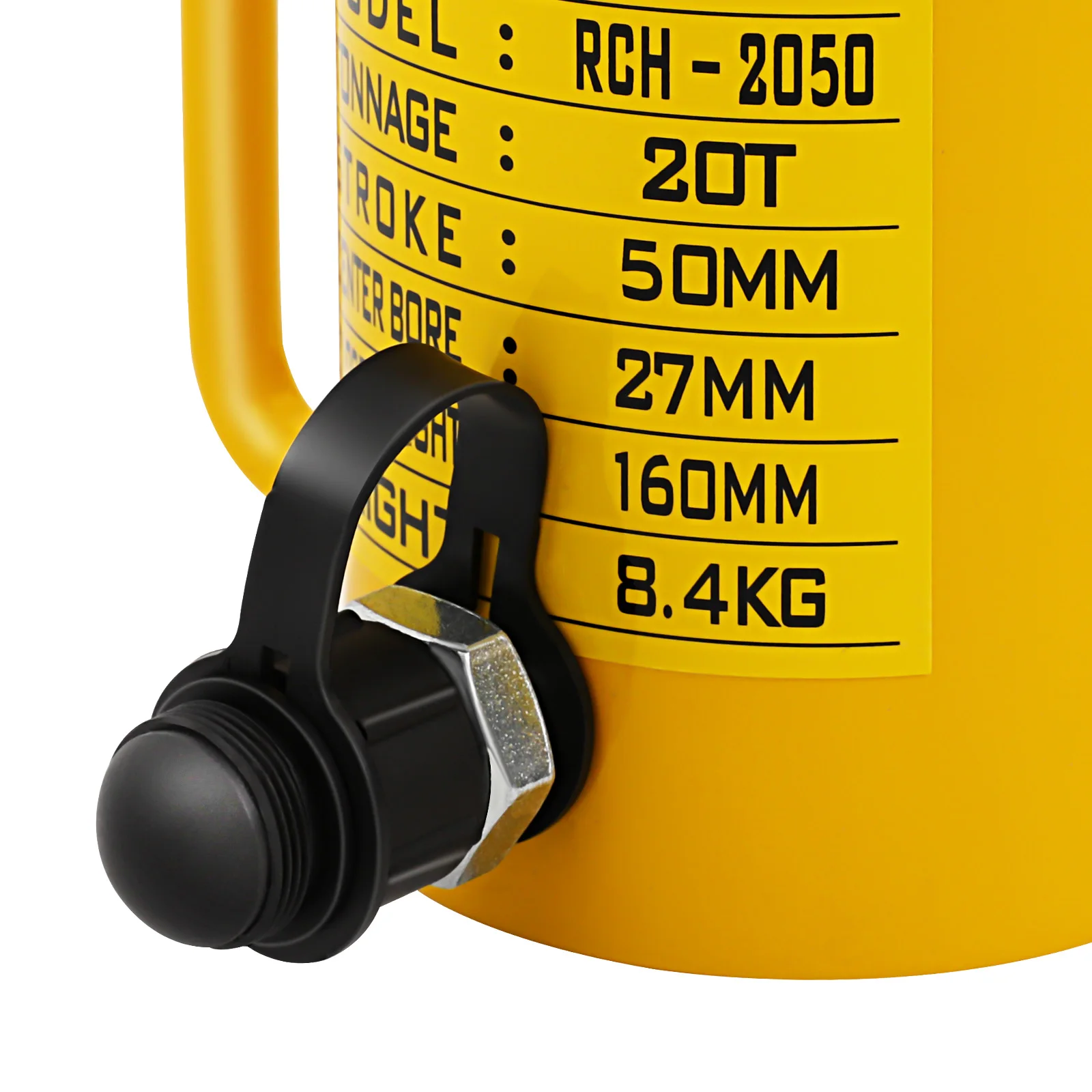20T Hohlhydraulikzylinder 54mm Vollstangen-Hydraulikzylinder RCH2050 Einfachwirkender Kolbenzylinder geteilt für Auto/V – Detail 14