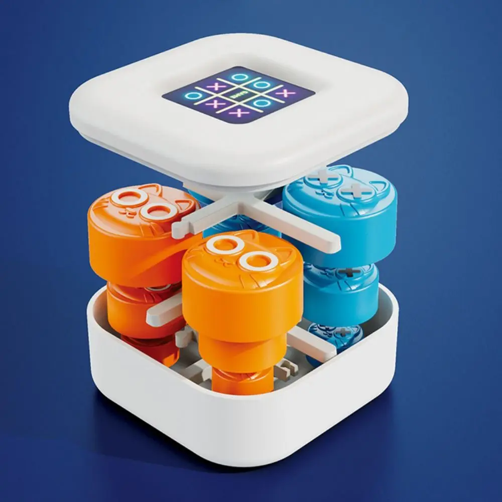 Noughts and Crosses Tac Toe Games Educational Developing Intelligent Handheld Bolt Game 2 Players Montessori Puzzle Table Game