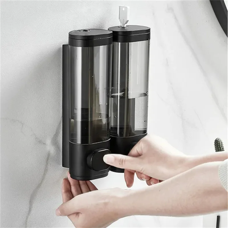1/2/3Head Wall Mounted Bathroom Kitchen Liquid Soap Dispenser Household Shower Gel Container Hotel Supplies Bathroom Accessories 4