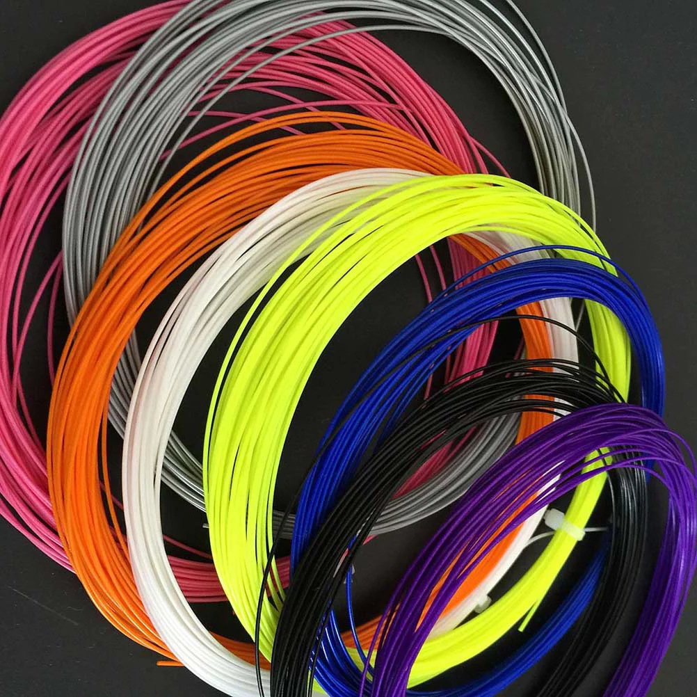 

10pcs Badminton Racket String Durable High Elastic Tennis Racket Thread Wire Replacement for Gym Training 10m ( )