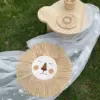 INS Nordic Handmade Lion Wall Decor Cotton Thread Straw Woven Animal Head Wall Hanging Ornament for Nursery Baby Room Decoration 5