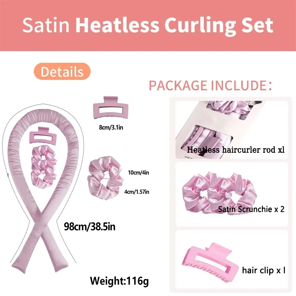 Heatless Curling Rod Headband Hair Styling Tool