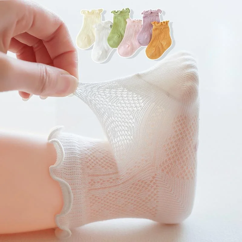 Baby Girls Socks Newborn Accessories Floral Solid Kids Toddlers Gift Clothes Children Infant Stuff Items Lace Mesh Summer kids socks,baby socks,girls socks