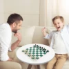 Chess Set PU Leather Chess Sets Travel Folding Board Games Parent Child Interactive Educational Toys Desktop Puzzle Board Game F 4