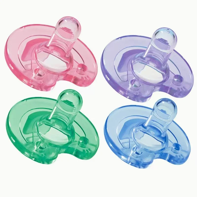 0-3 Years Silicone Round Pacifier Baby Teether Shape Silicone Pacifier Bisphenol Free Gift for Newborns