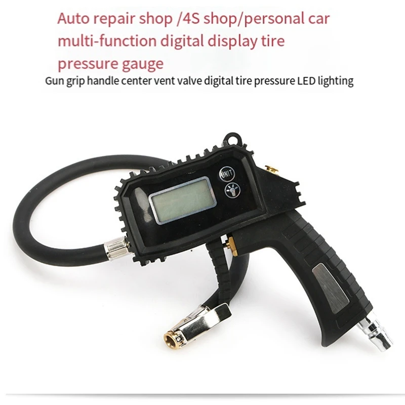 

Car Tire Pressure Gauge Digital Display Inflator Air Pressure Tester Inflation Monitoring With Light Tire Gauge Easy To Use