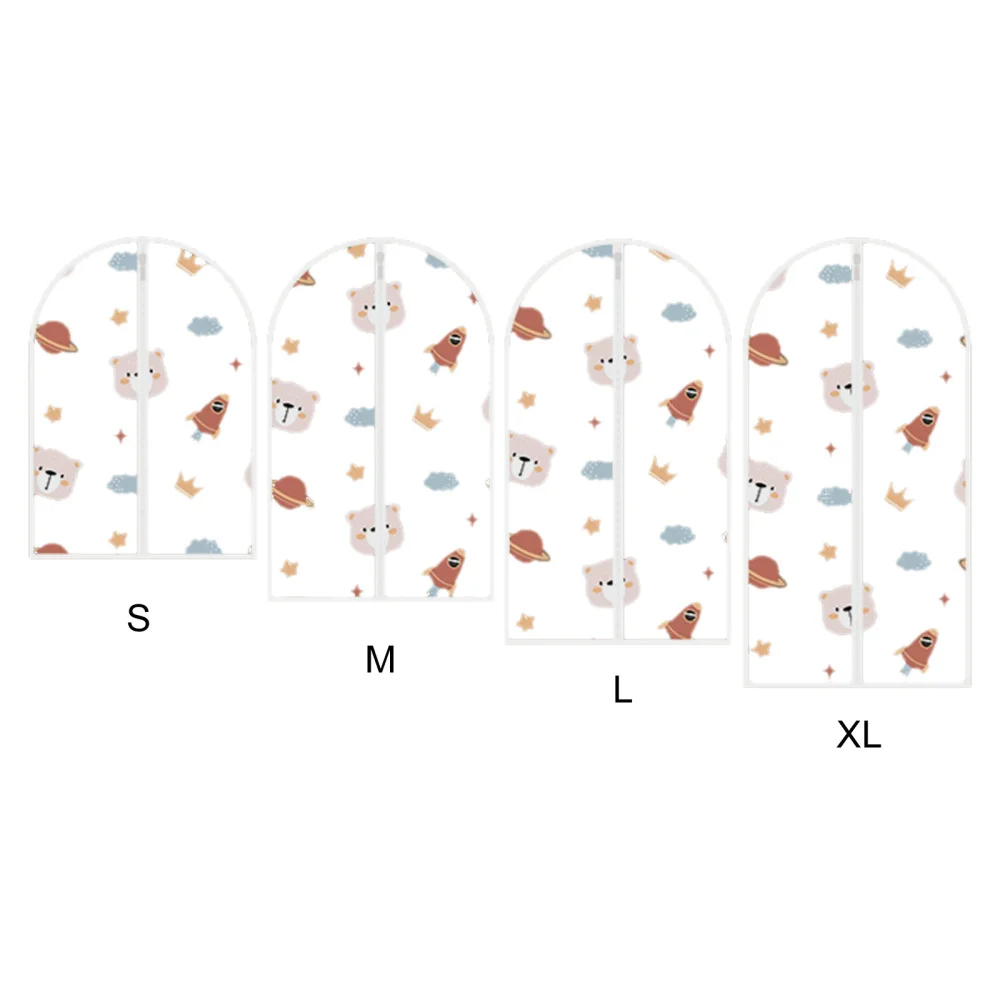 Short Tops Suits Jackets Sweaters Dust Cover Multicolor Plastic Convenient Full-Length Zipper Wardrobe Clothes Bags 4
