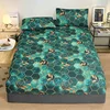 Elegant Polyester Brushed Bed Fitted Sheet - Luxurious Feel, Easy Care, Twin/Full/King/Queen Size 2