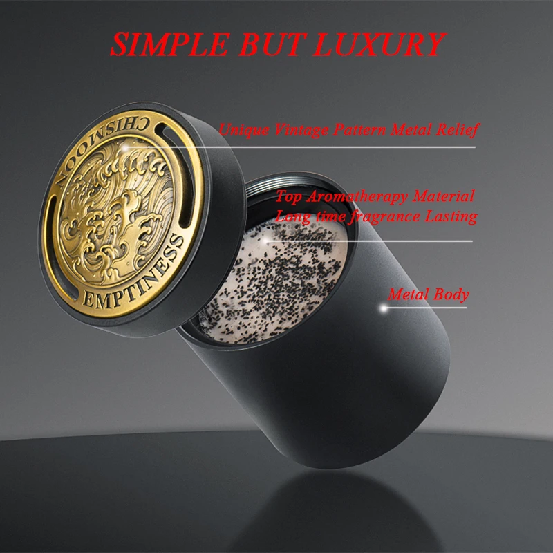 2026 Vintage Pattern Grave Luxury Design Car Fragrance Retro Style Auto Car Air Freshener Strong Smell Car Perfume Decoration 4